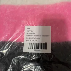 Urban Outfitters Holly Brushed Oversized Scarf in Pink/Rose thumbnail 5