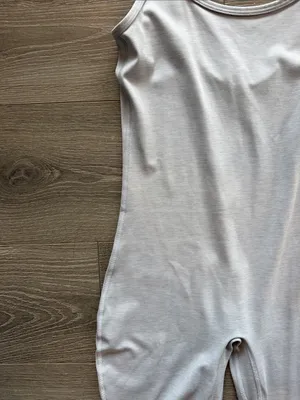 Aritzia Slim Spaghetti-Strap Jumpsuit in Light Gray thumbnail 4