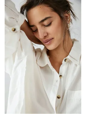 NWT Free People Finders Keepers Ear Cuff & Earring in Silver Pearl Combo thumbnail 8