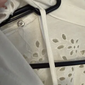 $168 FREE PEOPLE Vera Shirtdress M Eyelet Embroidered‎ Linen Blend Ivory White thumbnail 4