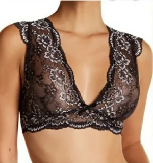 Sam Edelman Black and White Lace Bra thumbnail 1