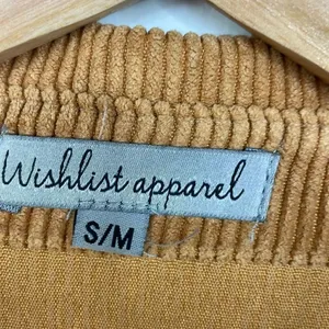 Wishlist Apparel Corduroy Mustard Color Schaket with Doleman sleeves S/Medium thumbnail 8