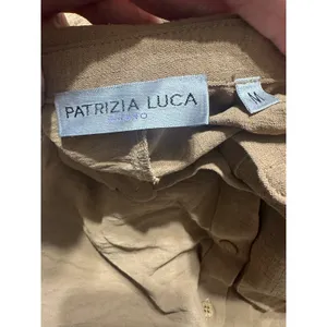 PATRIZIA LUCA Milano‎ Brown Textured Long Sleeve Button Up Shirt Blouse Top M thumbnail 5