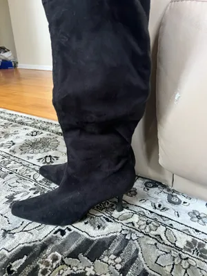 Diba True Women’s Over the Knee Black Suede Boots thumbnail 3