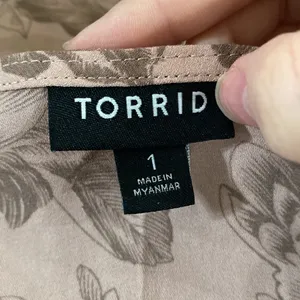 Torrid floral print peplum Georgette midi tank size 1X thumbnail 9