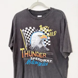 [Princess Polly] Thunder Speedway Motorcycles Oversized T-Shirt Dress Biker Sz 4 thumbnail 4