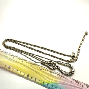 Chico’s gold tone washer beads double strand long necklace thumbnail 8