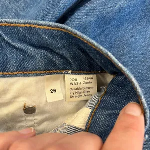 Reformation Cynthia Button Fly High Rise Straight Jeans Sz 26 thumbnail 8