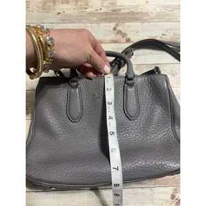 Kate Spade New York Leighton Pebbled Leather Gray Satchel Handbag Old Purse thumbnail 12