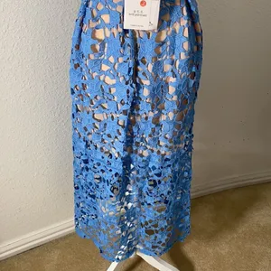 Women’s Lightweight Blue Summer Dress with Spaghetti Straps Size S NWT thumbnail 5