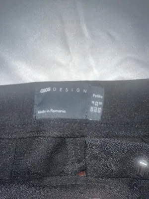 ASOS Petite Black Tailored Straight Leg Trousers Work Office Slacks Size 0 thumbnail 4