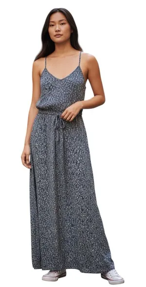 Anthropologie STARING AT STARS SHEER DITZY PRINT MAXI STRAPLESS DRESS S thumbnail 1
