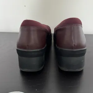 Clarks Women's Suttyn Walk‎ Leather Cushioned Wedge Heel Pumps Wine Size 12 M thumbnail 6