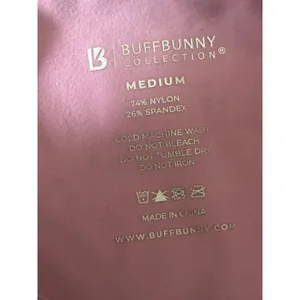 Buffbunny Biker‎ Shorts Womens M Pink High Waisted Athletic Workout Yoga thumbnail 7