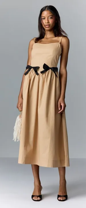 Moon River Sleeveless Square Neck Midi Dress Size Large thumbnail 1