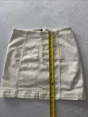 Free People Classic Cream Mini Skirt thumbnail 4