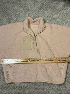 Free People Movement Hit The Slopes Fleece Jacket size small in light pink thumbnail 5
