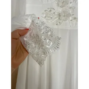 NWT Lulus Angelic Adoration White Backless Maxi Dress Wedding Bridal Bride Sz M thumbnail 10
