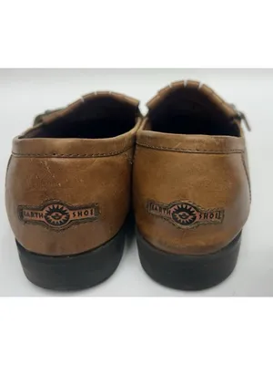 Earth Shoe Loafers Women’s Size 9W Sable Brown Leather Upper Comfort Preppy Y2K thumbnail 4