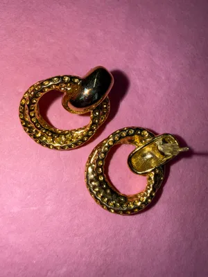 Gold Hoop Earrings thumbnail 3