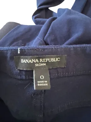 BANANA REPUBLIC Navy Blue Sloan Ankle Pants Size 0 thumbnail 6