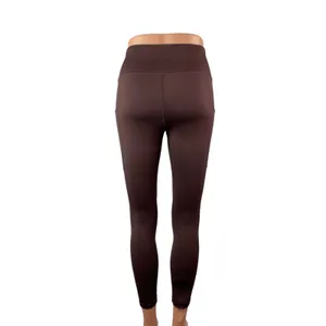 Gymshark Women's Brown Mid Rise Yoga Workout Running Athletic Leggings Pants S thumbnail 4