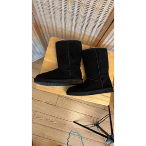 UGG Koolaburra Tall classic black suede leather sherpa lined boots sz 9 thumbnail 6