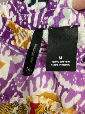 No Boundaries Patchwork Maxi Skirt - Purple, Orange, White thumbnail 2