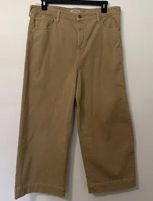 Ariat Wide Leg Jeans 33R Ultra High Rise Countryside French Khaki Stretch NWT thumbnail 1