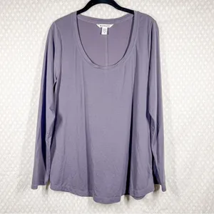 Athleta Dusty Purple Stratus II Long Sleeve Top‎ thumbnail 2