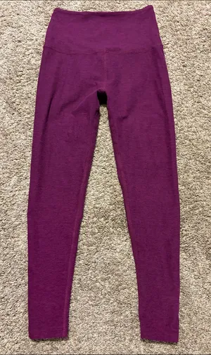 Beyond Yoga Women’s Purple Spacedye Caught in the Midi Leggings Small thumbnail 1