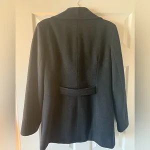 Jones New York Dark Gray/Charcoal Pea Coat thumbnail 3