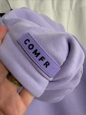 Comfrt Cozy Pastel Lavender Hoodie Heavy Cotton Oversize Sweatshirt Medium thumbnail 5