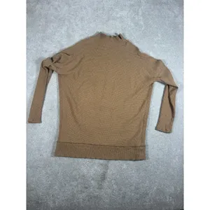 Free People We The Free Cognac Long SLeeve Tunic oversized‎ sweater Xs Mock Neck thumbnail 3