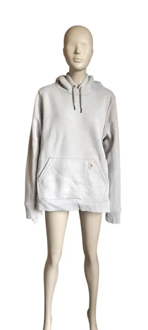 Carhartt Light Gray Pullover Hoodie thumbnail 1