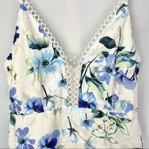 NEW Foxiedox Blue Floral‎ Ressie Flounce Dress M thumbnail 6