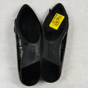 Kenneth Cole Reaction Black Textured Bow Pointed Toe Ballet‎ Flats Shoes 7.5 thumbnail 9
