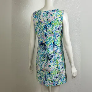 LILLY PULITZER Harper Shift Resort White Shell Beach Dress Rt. $148 thumbnail 4