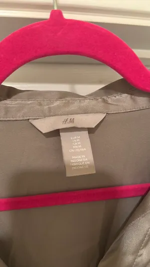 H&M Satin Button Down Shirt thumbnail 2