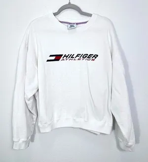 Vintage 90s Tommy Hilfiger Logo Crewneck‎ Sweatshirt Hilfiger Athletics Sporty thumbnail 1