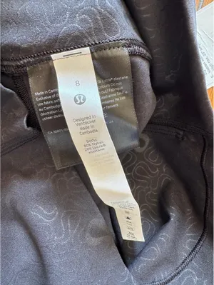 Lululemon Align High Rise 25” Yogo Emboss Black Size 8 NWT thumbnail 9