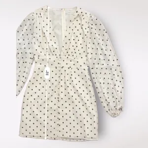 Urban‎ Outfitters Willow Plunging Polka Dot mini Short Dress Size Small thumbnail 6