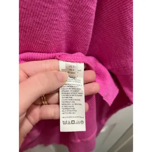 We The Free Get Together Off Shoulder Top Size Small Pink Slouchy Oversized thumbnail 7