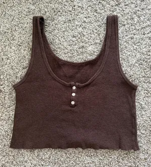 Brown Brandy Melville Tank Top thumbnail 1