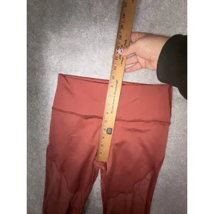 Offline By Aerie Leggings Orange 7/8 Length Mesh Dots M thumbnail 8