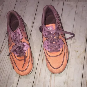 Nike air Max orange and purple ombré sneakers thumbnail 3