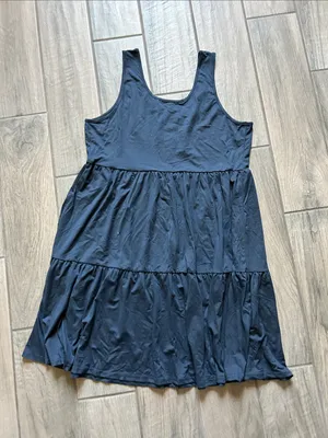 Sleeveless Navy Tiered Button thumbnail 4