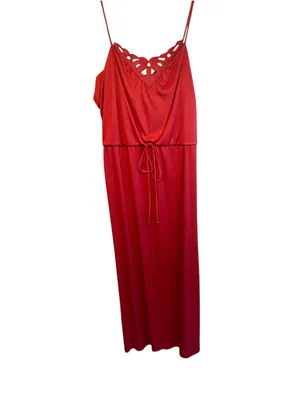 Vintage 70s Whimsigoth Peignoir Set Nightgown Maxi Dress Boho Old Hollywood thumbnail 5