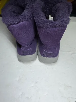 Skechers on-the-go Purple leather Suede Plush-Lined Winter Boots 8.5 slip on thumbnail 8