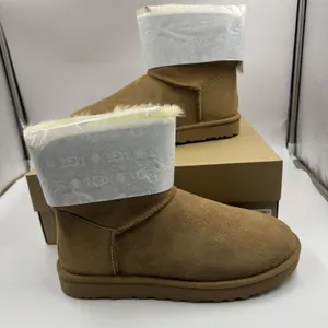 New 100% UGG Brand 1016501 Mini Bailey Bow II Women's Boots Shoes Chestnut thumbnail 1